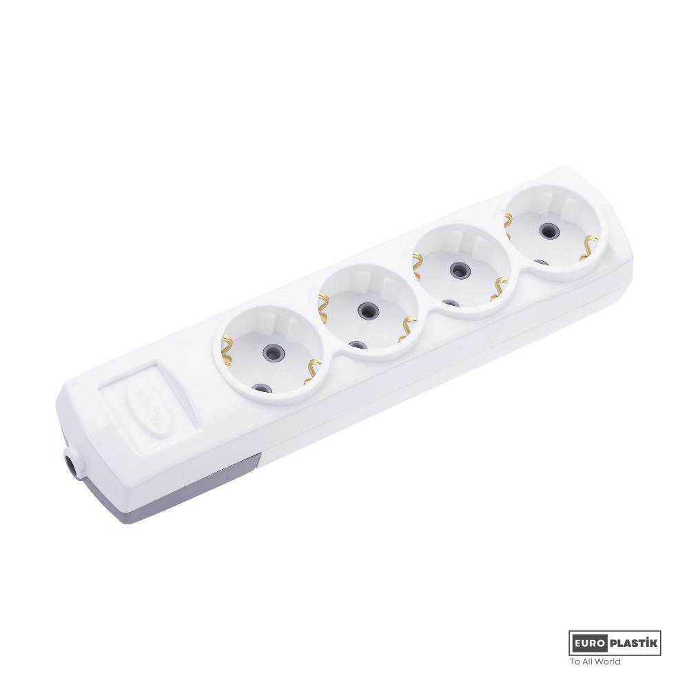 4 Gangs Earthed Group Socket No-Cable