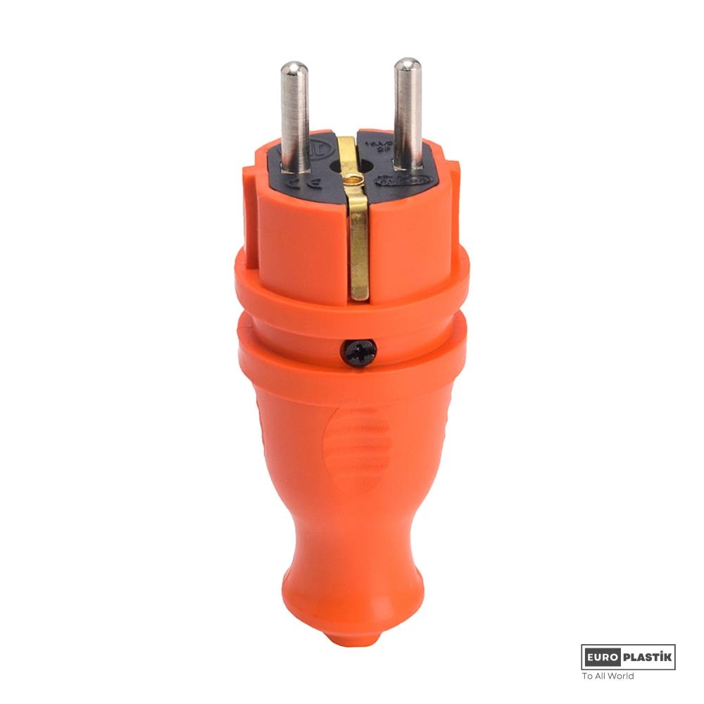 1x16A Monophase Earthed Male Plug