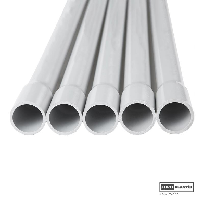 20mm PVC Straight Pipe With Self Fitting High Series (NonFlammable