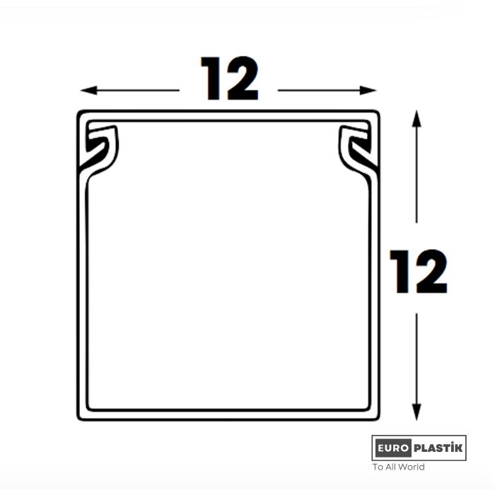 12 x 12 PVC Cable Trunking-Adhesive