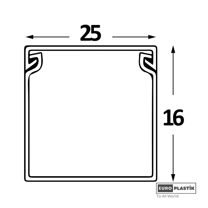 25 x 16 PVC Cable Trunking
