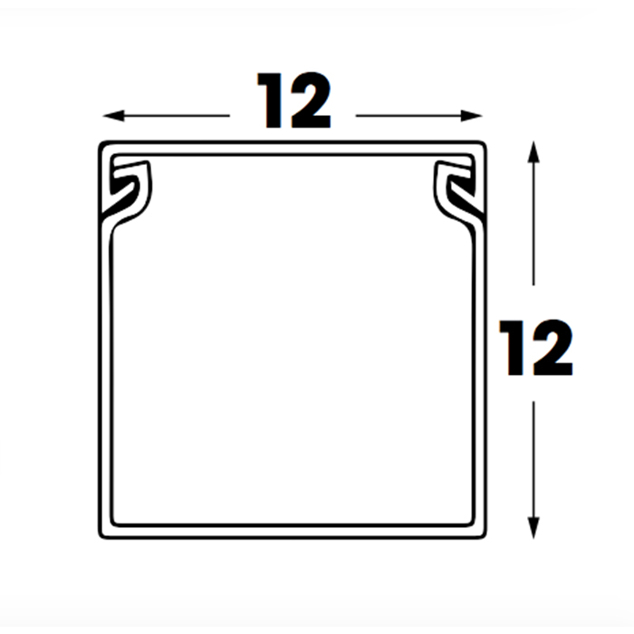 12 x 12 PVC Cable Trunking
