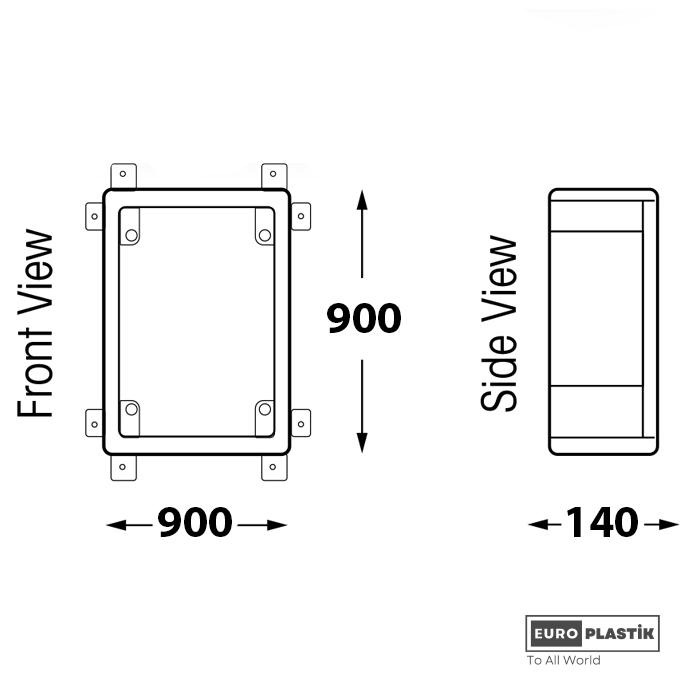 900 x 900 x 140 Glassfiber Board