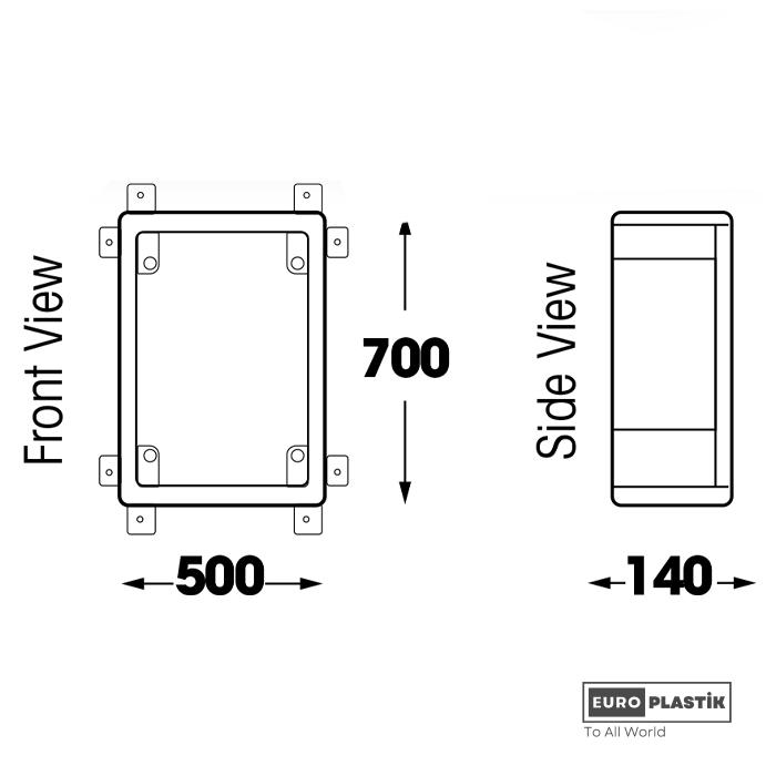 500 x 700 x 140 Glassfiber Board